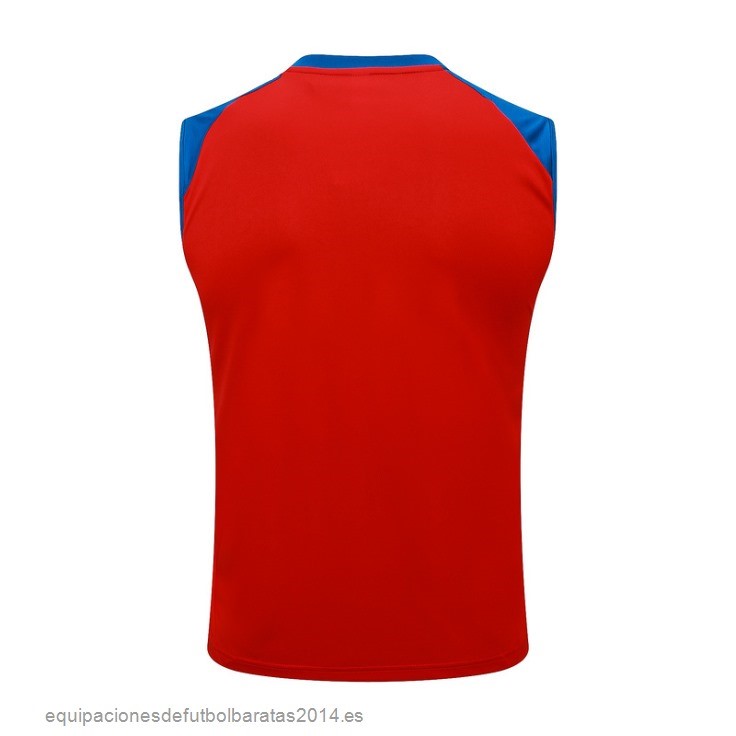 Nuevo Entrenamiento Sin Mangas Espana 2024 Rojo Azul Baratas